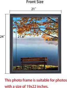 Solid Wood Poster Frame for Wall Display, 19x22