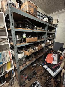 (2) Industrial Parts Racks Includes Assorted Transmission Parts  
