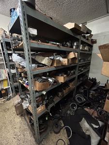 (2) Industrial Parts Racks Includes Assorted Transmission Parts  
