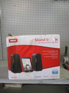 RCA sound system , DAMGE box item is good 