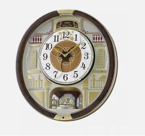 seiko melodies in motion swarovski  wall clock
