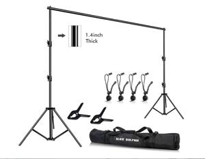 Slow dolphin photo video studio 12 ft x 10 ft h.heavy duty adjustable photography backdrop stand,