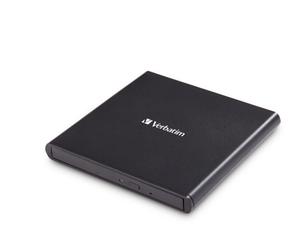 Verbatim external slimline cd/ dvd writer, , open box. 