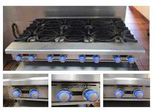Imperial Commercial Stainless Steel Table Top 8-Burner Range 