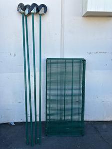Green Commercial Rolling Storage Rack