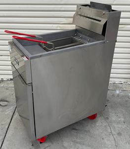 Migali C-F40-NG 40 lbs. Natural Gas Fryer on Casters 