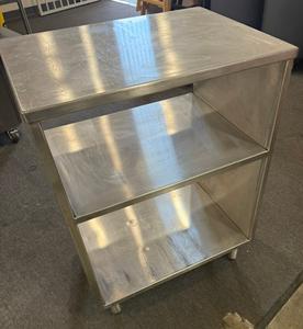 Custom All Welded Heavy Duty Stainless Steel Work Table/Stand, 19&#34;D x 26&#34;W x 36&#34;H
