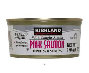 3 Cans, Kirkland Wild Caught Alaska Pink Salmon,  6 Oz., Exp. 07/2029