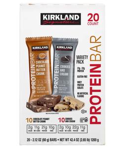 Kirkland Signature Protein Bar Variety Pack, 2.12 Oz., Exp. 08/2025