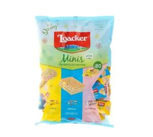 Pack of 75, Loacker Cream Filled Wafer Minis Mix Lemon/Raspberry, 28.22 Oz, Exp. 12/25