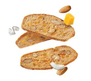 Pack of 16, Nonni&#39;s Bakery Thin Addictives Mango Coconut Almond Thin Cookies, Exp. 10/25