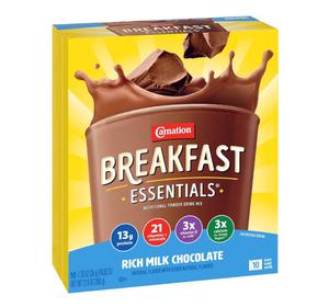 Pack of 36, Carnation Breakfast Essentials Powder Drink Mix, Rich Milk Chocolate, Exp. 01/26
