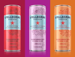 Pack of 23 S Pellegrino Essenza Flavored Mineral Water with Natural CO2 Added Variety Pack, Exp. 12/25