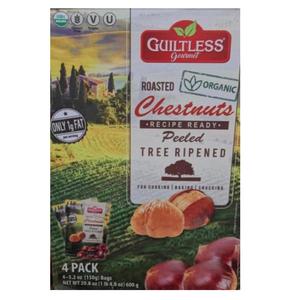 Pack of 3, Guiltless Roasted Chestnuts Organic, Exp. 12/25