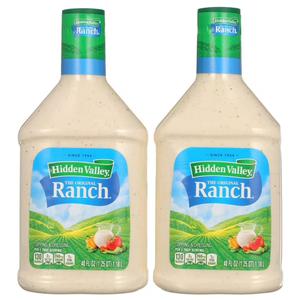 2 Bottles, Hidden Valley Original Ranch Dressing, 40 fl oz, Exp. 01/26