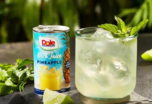 20 Cans, Dole All Natural 100% Pineapple Juice Cans, Exp. 12/26