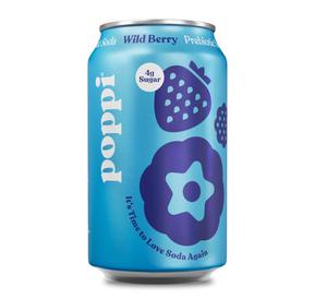 20 Cans, Assorted Poppi Sparkling Prebiotic Soda Beverage, Exp. 12/25