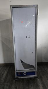 HEATED CABINET - FULL SIZE ELECTRIC HEATED CABINET. TEMPERATURE KNOB ON OFF SWITCH. HOLDS FULL SIZE SHEET PANS AND HALF SIZE. ADJUSTABLE RACKS. GREAT FOR CATERING, EVENTS, PARTIES AND MORE. RETAIL  $1200.00