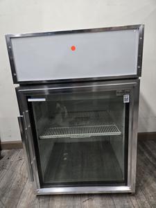 GLASS COOLER - COUNTERTOP GLASS COOLER. STORE TO SELL DRINKS RIGHT FROM THE COUNTER. PERFECT UNIT TO DISPLAY PRODUCT AND NOT TAKE UP TOO MUCH SPACE. 