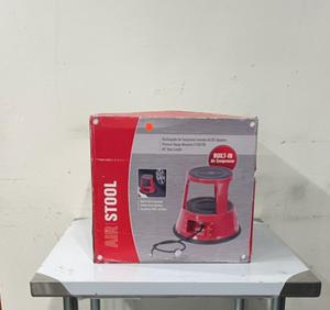 STOOL - RED STOOL. MULTIPLE USES. USE TO REACH HIGH PLACES OR USE FOR A SET TO WORK IN THE GARAGE HOUSE OR ON A PROJECT ANYWHERE.