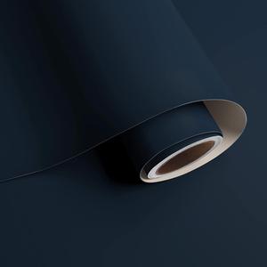 Wallpaper Vinyl Peel and Stick - Navy Blue, 32&#34;x118&#34;