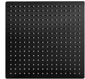 Hoimpro 12 Inch Square Rain Shower Head, Large Waterfall Rainfall Showerhead, Matte Black