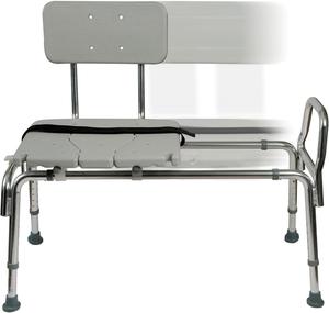 (Retail $121.37) DMI Tub Transfer Bench And Shower Chair With Non-Slip Aluminum Body, Up To 400 Lbs