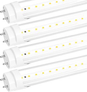 4 Pack T8 LED 2FT Type B Light Bulbs 10W