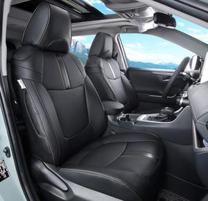 (Retail $208.99) Seat Covers Full Set with Waterproof Faux Leather for Toyota RAV4 HYBRID 2019-2025 - Black