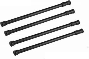 Tension Curtain Rod 4 Pack Adjustable Spring Steel Cupboard Bars