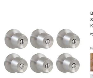 Defiant Brandywine Stainless Steel Bed/Bath Door Knob (6-Pack) AS-IS