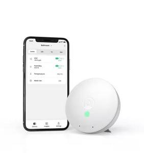 (X3) Airthings Wave Mini Battery Operated Smart Indoor Air Quality Monitor with Mold-Risk Indication AS-IS