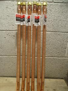 (X6) Everbilt Water Heater Connector Copper 3/4&#34; Sweat x 3/4&#34; FIP x 24&#34; AS-IS