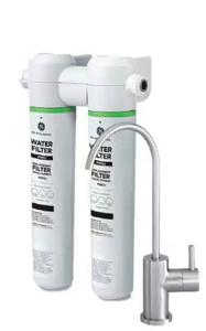 GE Under Sink Dual Stage Water Filtration System with Faucet
