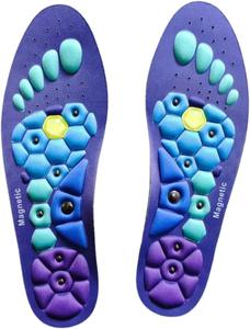 Generic Magnetic Insoles for Enhancing Comfort and Support, Blue, 35-39
