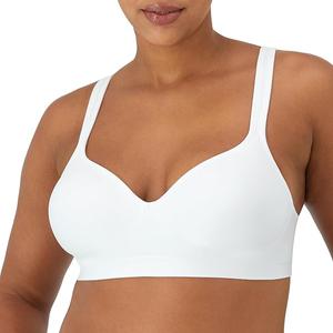 Bali Women&#39;s Comfort Revolution Full Coverage Wirefree Bra, Size: 34D, White