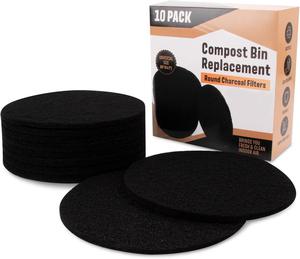 Pack of 8, Pocurhi Charcoal Filters for Kitchen Compost Bin
