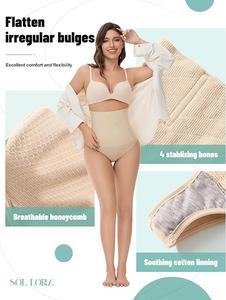 SOL LORA Thong Shapewear for Women Tummy Control, Large