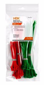 HDX 4in and 8in Zip Ties - Green and Red (200 Total) _ AN445