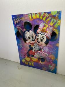Mickey &#38; Minnie 3D Lenticular, 3 Images On One Print, See Photos