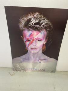 David Bowie 3D Lenticular, 3 Images On One Print, See Photos