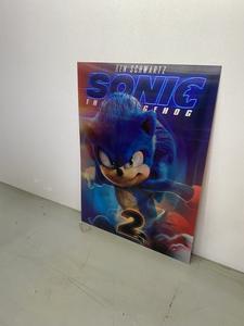 Sonic The Hedgehog 3D Lenticular, 3 Images On One Print, See Photos
