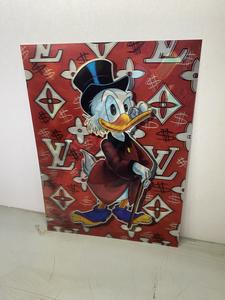 Scrooge Mcduck 3D Lenticular, 3 Images On One Print, See Photos