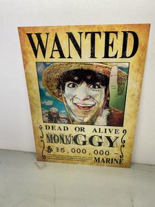 One Piece Tv Show Wanted Poster 3D Lenticular, 3 Images On One Print, See Photos