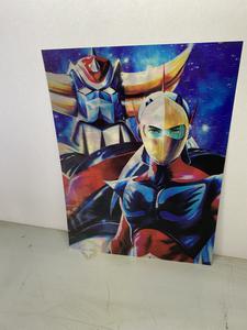 Goldorak 3D Lenticular, 3 Images On One Print, See Photos