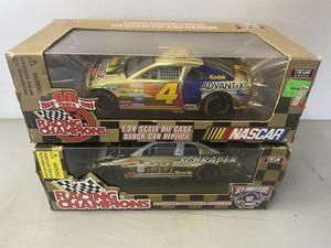 (Retail $40) NASCAR Racing Champions 1:24 Scale Die Cast Stock Cars (#4 &#38; #33 Cars) Limited Edition
