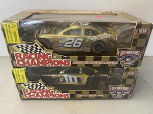 (Retail $40) NASCAR Racing Champions 1:24 Scale Die Cast Stock Cars (#26 &#38; #10 Cars) Limited Edition