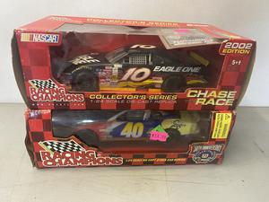 (Retail $35 NASCAR Racing Champions 1:24 Scale Die Cast Stock Cars (#10 &#38; #40 Cars)