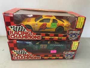 (Retail $40) NASCAR Racing Champions 1:24 Scale Die Cast Stock Cars (#4 &#38; #33 Cars)