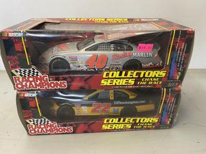 (Retail $70) NASCAR Racing Champions 1:24 Scale Die Cast Stock Cars (#40 &#38; #22 Cars)